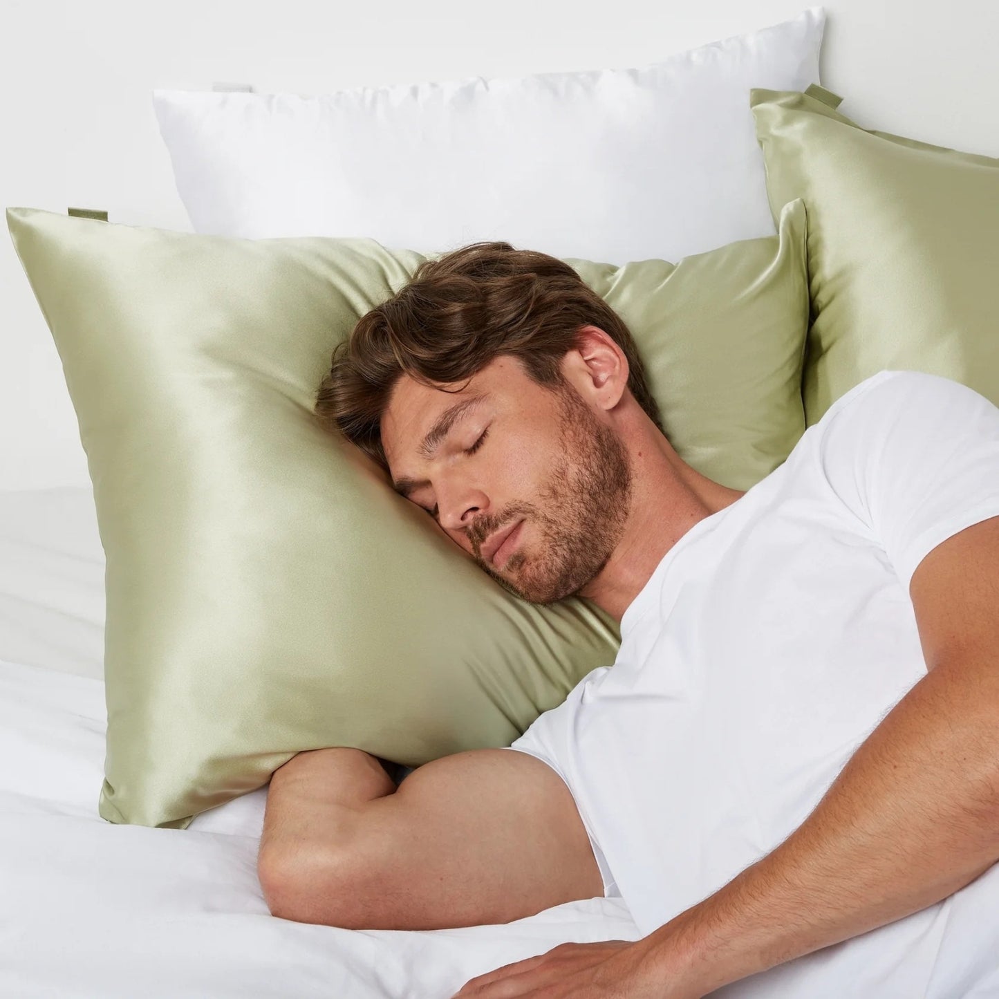 Premium Silk Pillowcase Green
