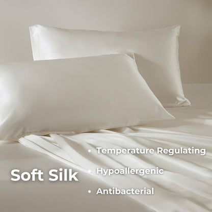 Premium Silk Pillowcase Cream
