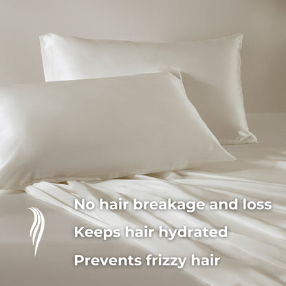 Premium Silk Pillowcase Cream
